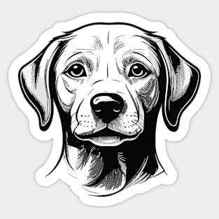 Labrador Black Pencil Style Sticker